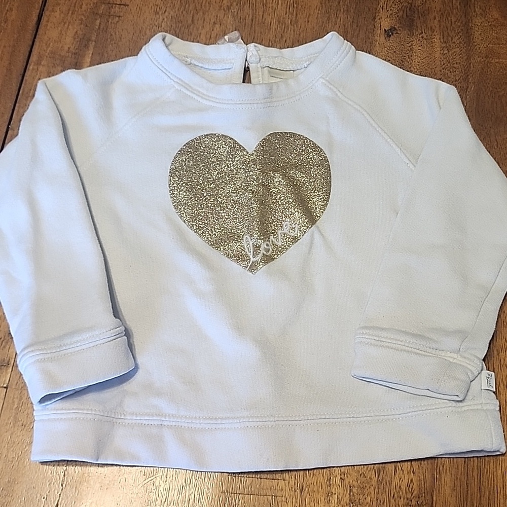 BABY B'GOSH HEART SWEATSHIRT SZ 24 MONTHS